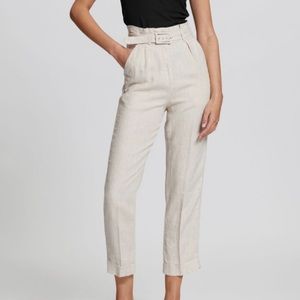 & Other Stories High Waisted Linen Trousers